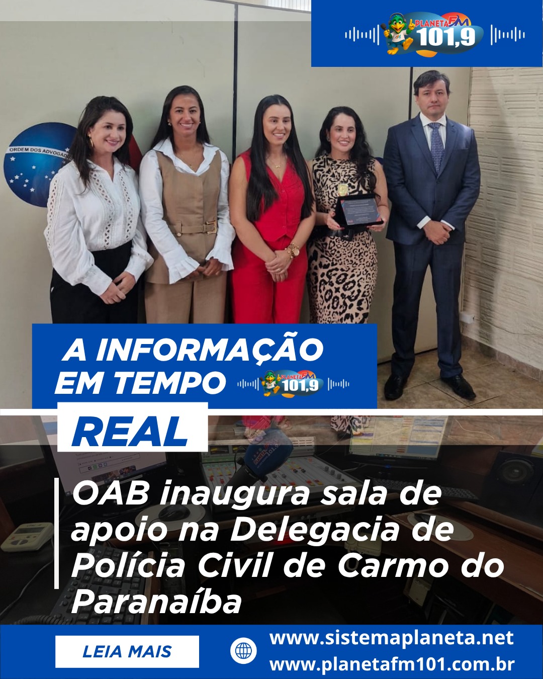 OAB inaugura sala de apoio na Delegacia de Polícia Civil de Carmo do Paranaíba