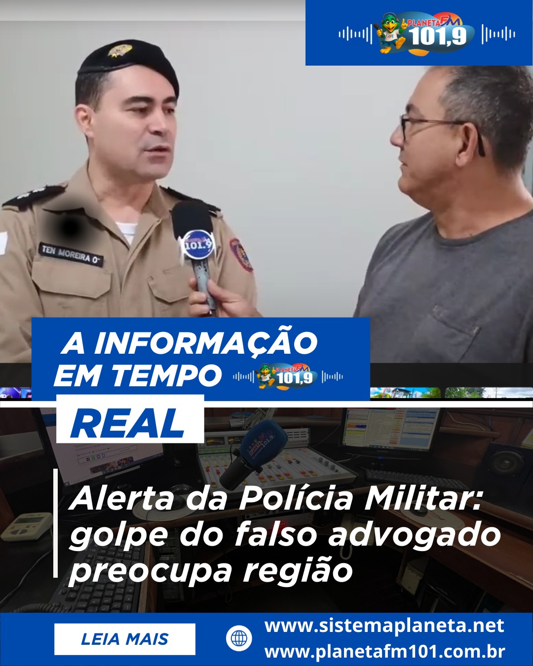 Alerta da Polícia Militar: golpe do falso advogado preocupa região