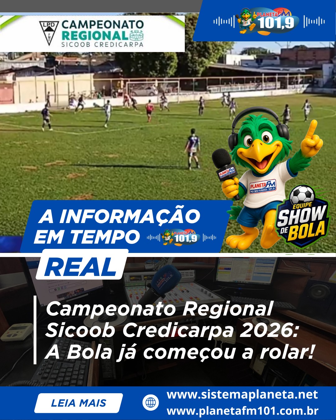 Campeonato Regional Sicoob Credicarpa 2026: A Bola já começou a rolar!