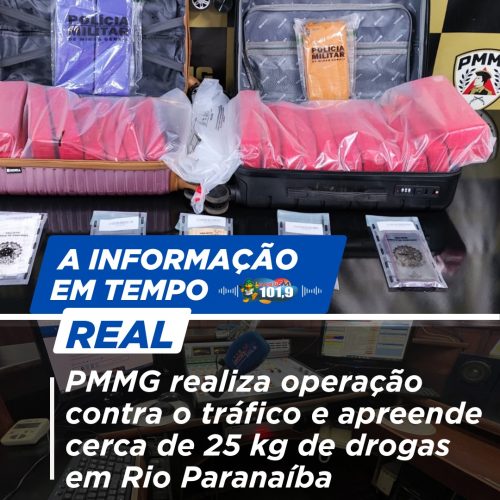 PMMG intensifica combate ao tráfico e apreende cerca de 25 kg de drogas em Rio Paranaíba