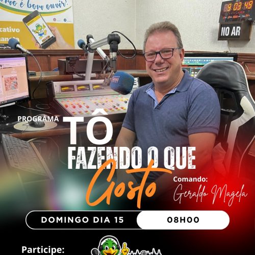 Geraldo Magela está de volta ao rádio com novo programa sertanejo aqui na Rádio Planeta – 101.9