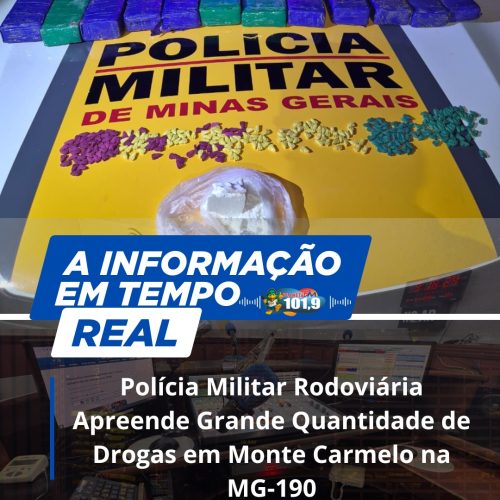 Polícia Militar Rodoviária Apreende Grande Quantidade de Drogas em Monte Carmelo na MG-190″