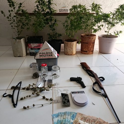 Homem é Preso por Tráfico e Cultivo de Drogas em Carmo do Paranaíba