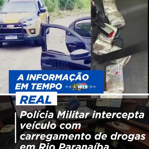 Polícia Militar intercepta veículo com carregamento de drogas em Rio Paranaíba