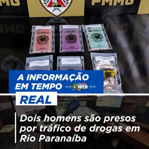 Dois homens são presos por tráfico de drogas em Rio Paranaíba