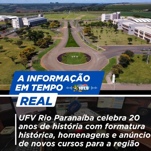 UFV Rio Paranaíba celebra 20 anos de história com formatura histórica, homenagens e anúncio de novos cursos para a região