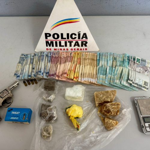 Traficante é Preso com Armas, Drogas e Dinheiro em Patos de Minas