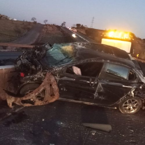 Capotamento sem vítimas na BR-352