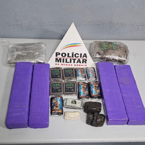 Polícia Militar Prende Casal com Grande Quantidade de Drogas em Patos de Minas