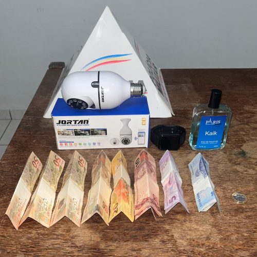 Polícia Militar de Lagamar prende homem por furto e cumpre mandado de prisão