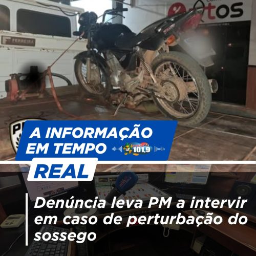 Ação rápida da guarnição resulta na apreensão de motocicleta e lavratura de infrações