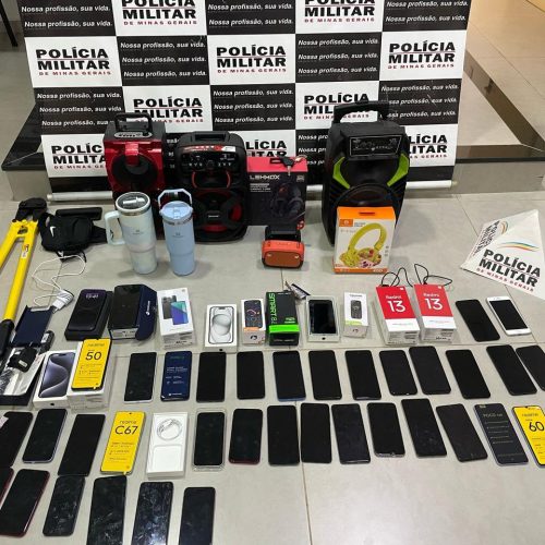 Ação Integrada da PM de São Gotardo e Ibiá Prende Autores de Furto e Recupera Material Avaliado em R$80 Mil