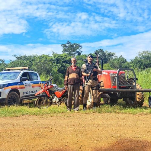 Polícias de Rio Paranaíba Recuperam Moto e Trator Roubados em Ação Conjunta